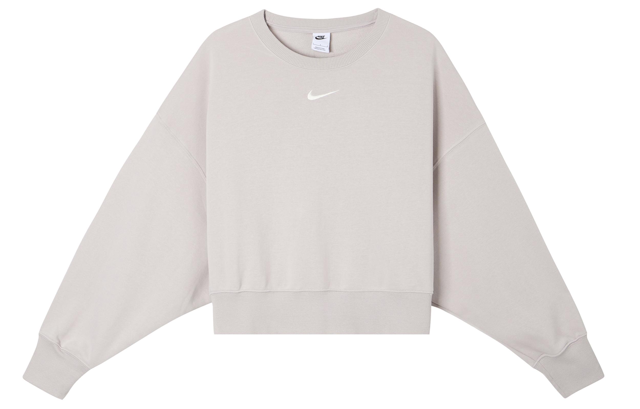 Nike Sportswear Phoenix Fleece Sweatshirt Women s Gray Purple FZ6810-019 L