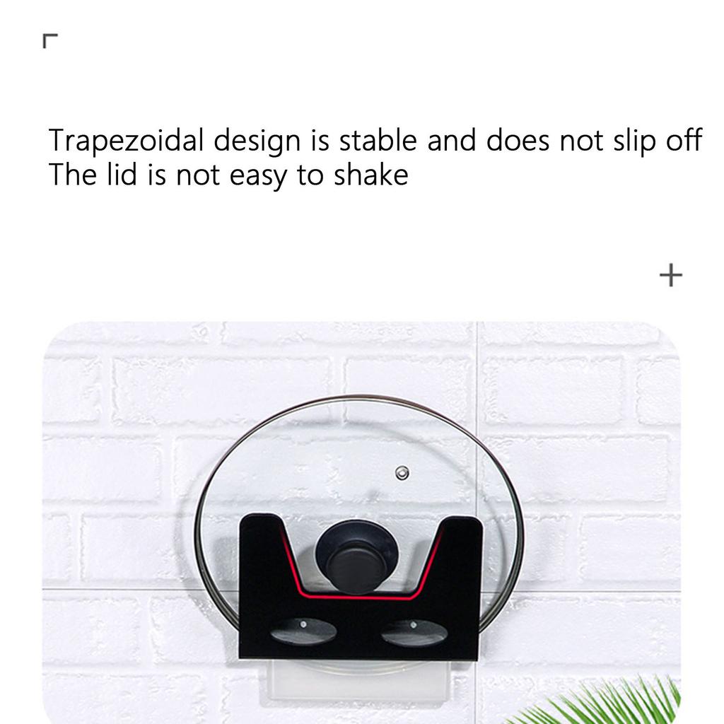 Wall Mounted Pot Lid Rack Cutting Board Pan Lid Holder Kitchen Utensil Tool