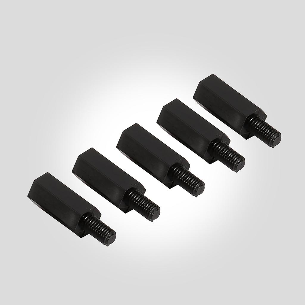 100pcs M2 M3 M4 Plastic Nylon Hex Male Female Female Spacer Round Head Screw Nut