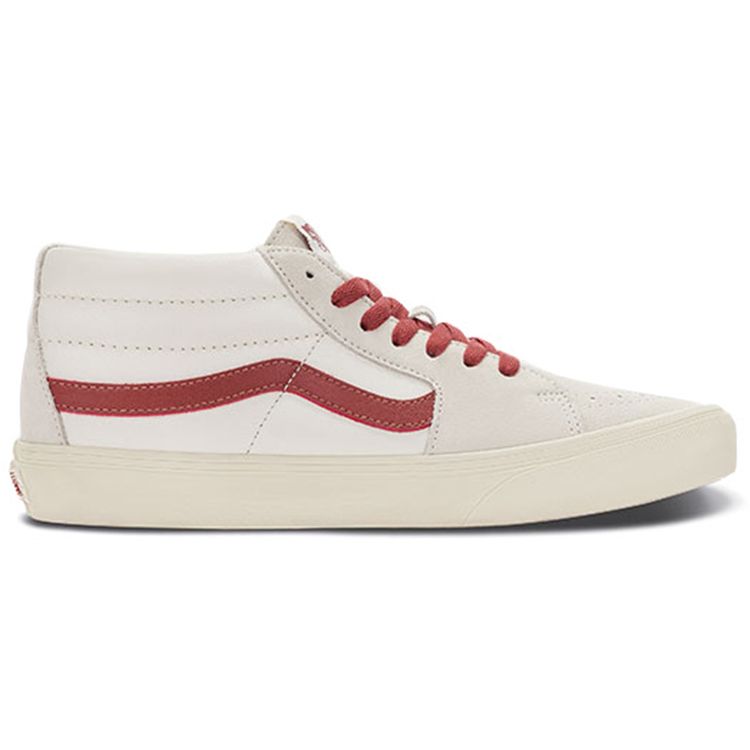 Vans Sk8 American Casual Style Mid-Top Skate Shoes Unisex Sneakers Red White VN0A5KXER2S