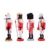 Classic Red & Gold Soldier Nutcracker Ornament Set