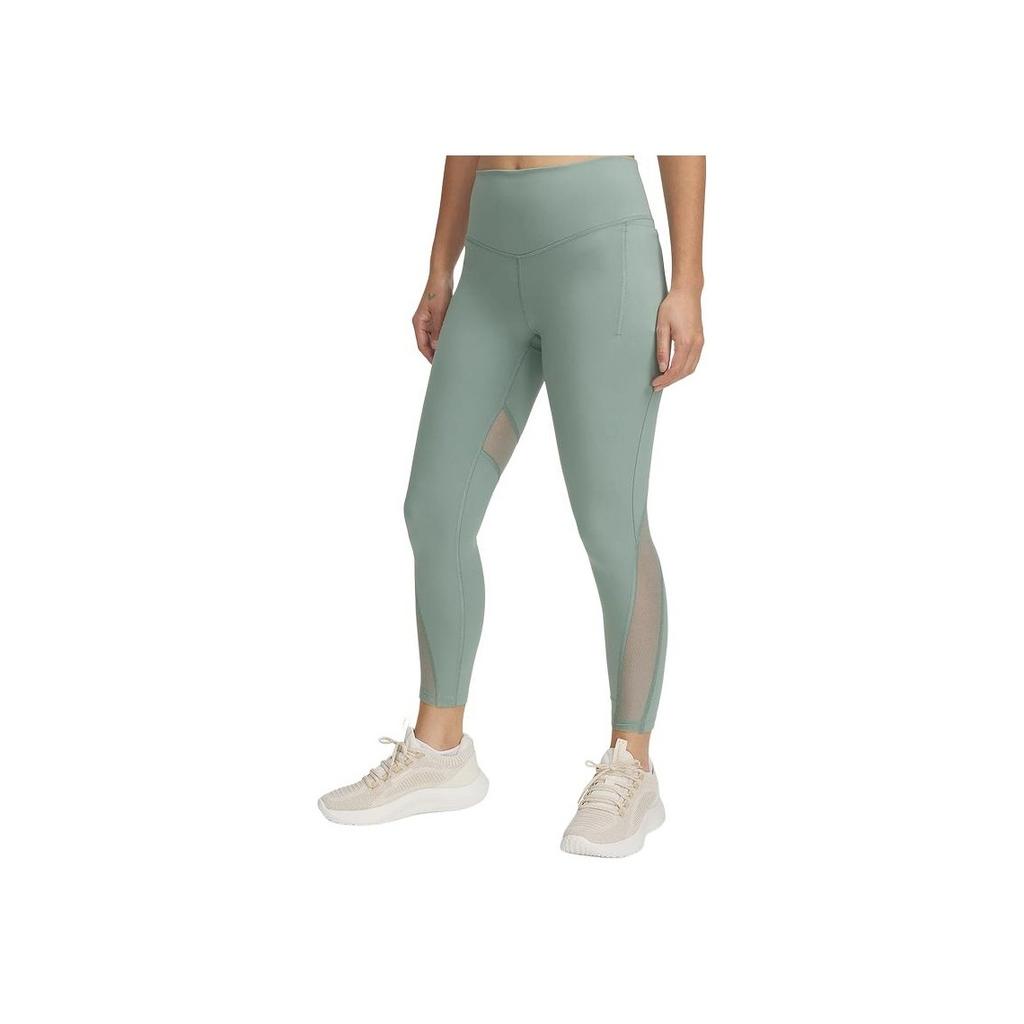Under Armour Comfortable Mid-Rise Casual Breathable Slim Fit Sports Pants Women Pants Green 1389871-348