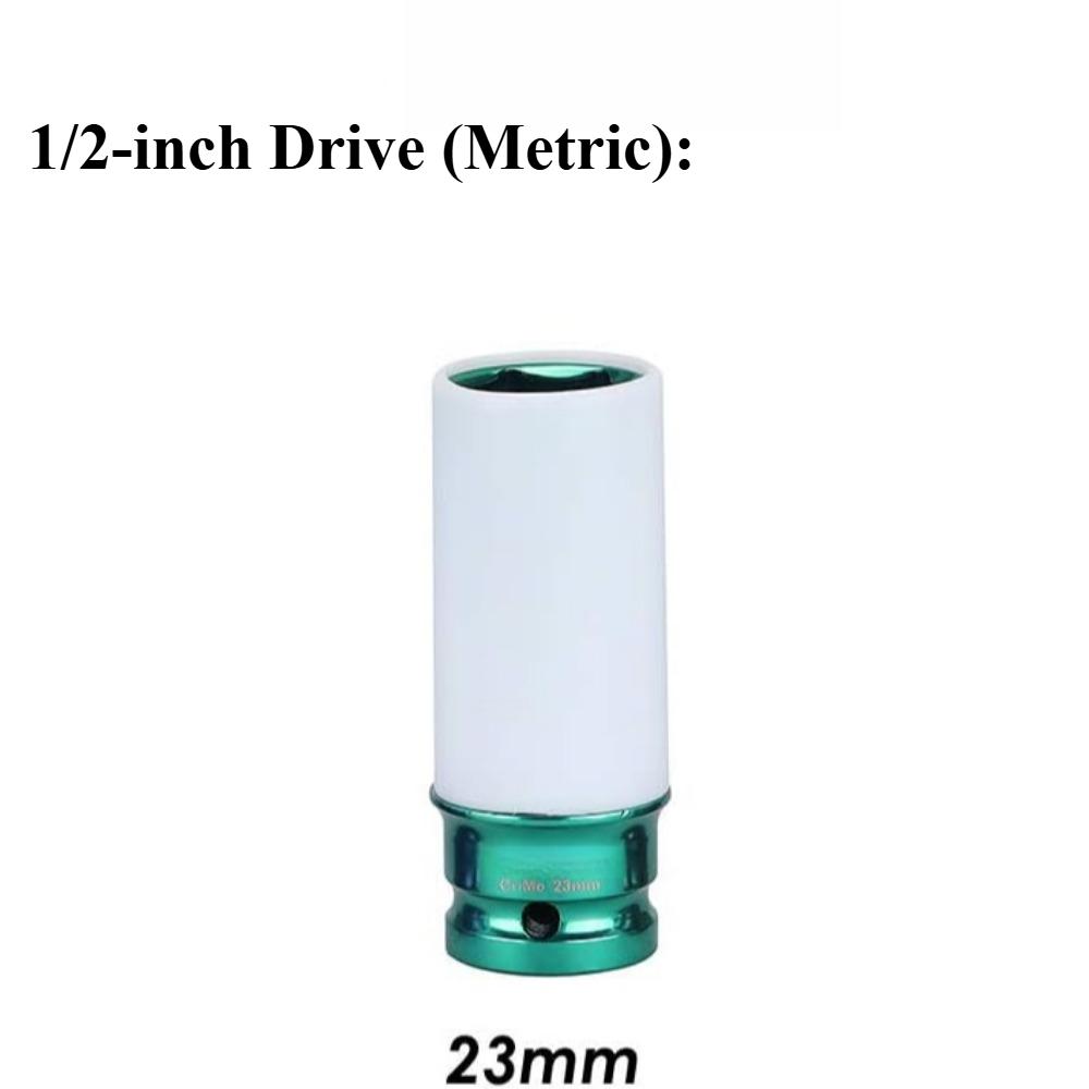 Socket Wrench Sleeve 17 19 21 22 23 24mm Hole Colorful For Tire Protection Repairing Tool For Deep Impact Nut Driver Manual Tool