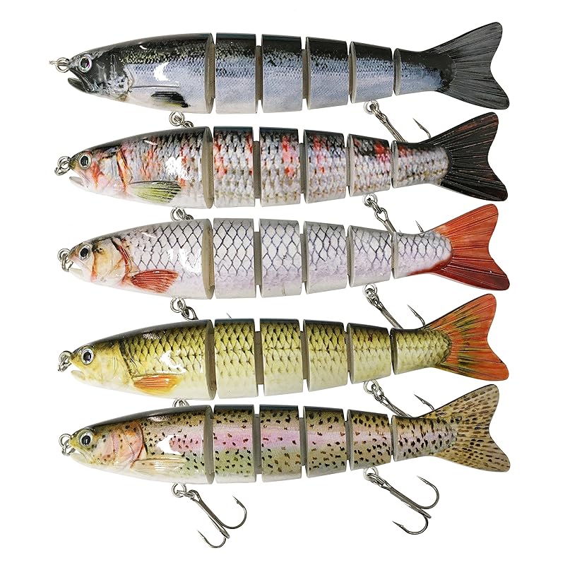 

[Orld fishing gear] 125mm 22g Big bait Gunardo A joint bait big bait 5 color set qb100131b01n0