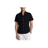 Polo Ralph Lauren Solid Color Pony Embroidered Loose Fit Short Sleeve Shirt Men Shirts Black MNPOWOV1N820745-001