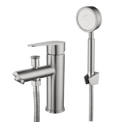 304 Stainless Steel Pull-up Dual-purpose Washbasin Hot and Cold Faucet Bathroom Cabinet Basin Multifunctional Faucet for Household Use
