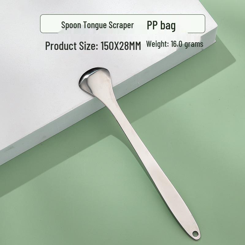Stainless Steel Tongue Scraper & Coating Cleaner for Fresh Breath