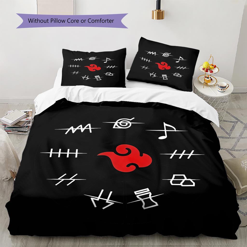 Naruto Logo Comfortable Duvet Cover Soft, Kids Bedding Gift Set,Various Sizes-HE80