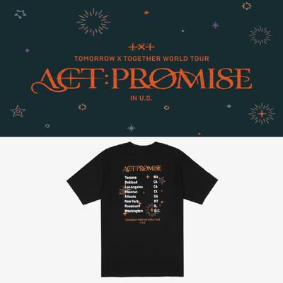 TXT World Tour ACT: PROMISE In U.S Tour Routing T-shirt