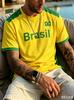 2026 hommes femmes  Drapeau Brésil Maillots de Football Pour Hommes Classique T-shirts Manches Courtes Brésil Décontracté Col Rond T-shirts de Sport Homme t-shirt