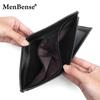 PU leather contrasting color men's short wallet with multiple compartments, horizontal lightweight coin purse, zipper coin case