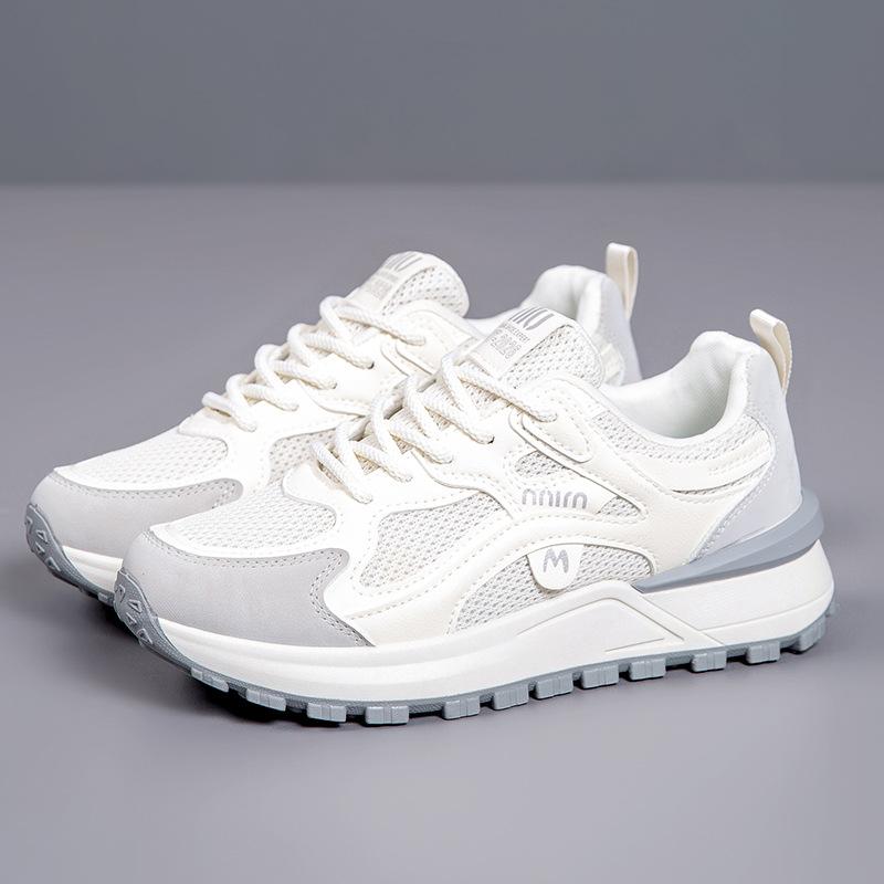 [Customized] Spring Korean version of thick-soled dad shoes, student running mesh sports shoes, soft-soled non-slip casual shoes, women