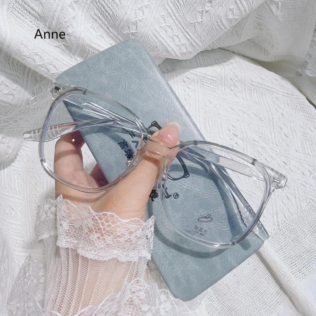 Blue Light Myopia Women New Style Eyeglasses Oversize Glasses Frame Vintage Round Frame Eyewear Diopter 0 To -4.0 Clear Glasses