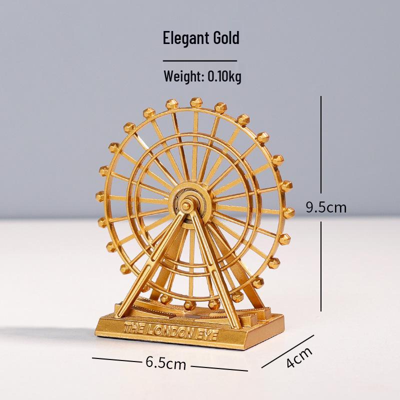 High-End Metal Landmark Building Model for Office & Living Room Decoration