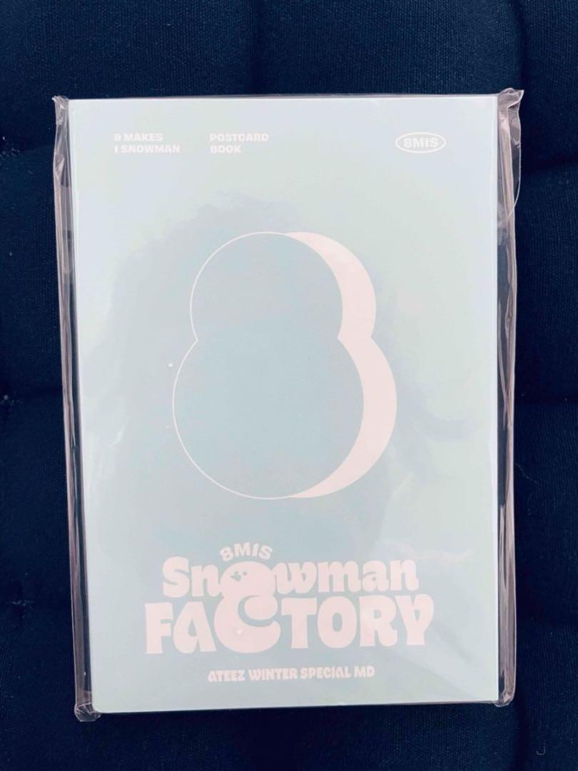 

[USED] ATEEZ Winter MD snowman postcard book for everyone