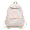 Schultasche Schüler Schultasche Kinder Klasse Grundschule Mädchen Frühlingstour Kleiner Rucksack Mittelschule Plüsch Gestreifter Rucksack