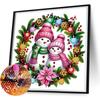 30*30cm Partial Special Shaped Drill Xmas Snowman Decor5D DIY Diamond Painting Rhinestone Diamond Painting Home Wall Decor