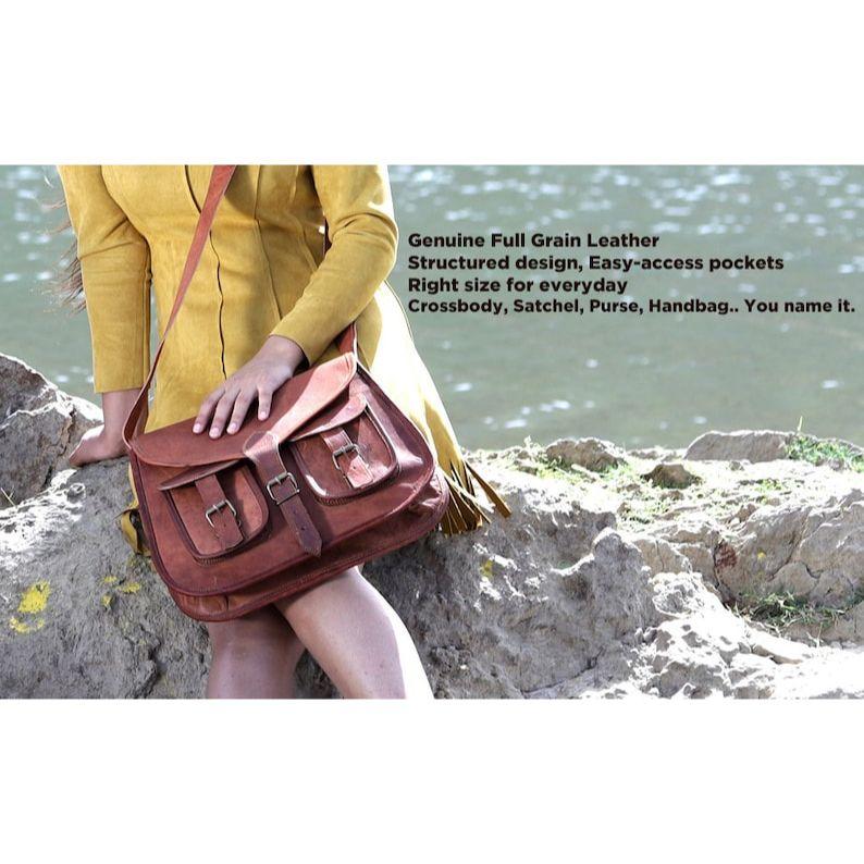 Кожаная большая сумка — фото 2