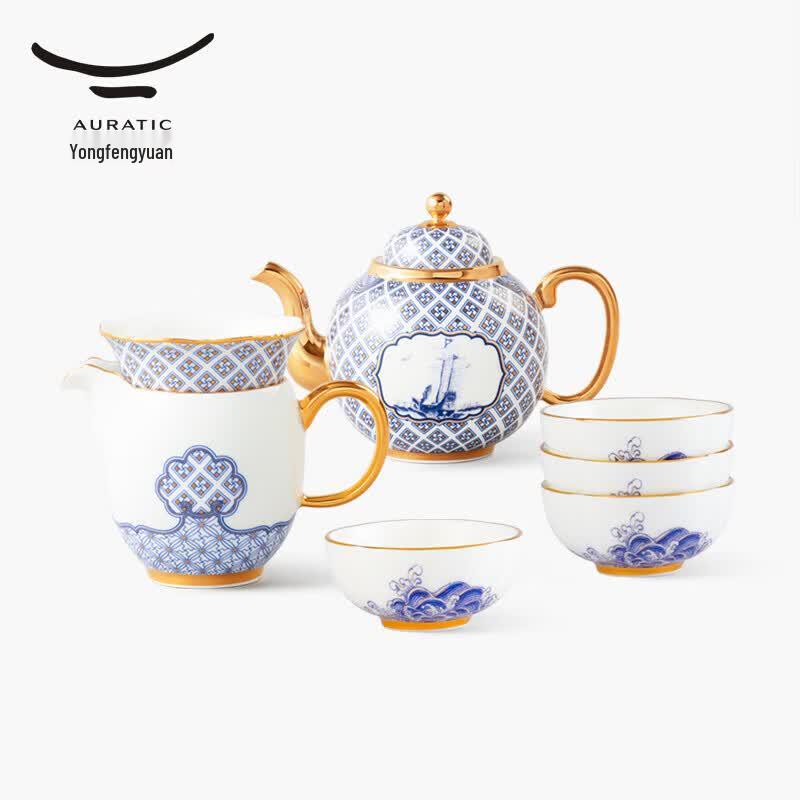 Yongfengyuan Auratic  Four Seas Serenity  8-Piece Tea Set