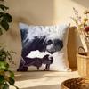 Stylish CChester Benningtonead Cushion Cover Versatile DoubleSided Pillow Case Fit for Sofa Bed Car  Daily Decor