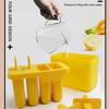 Ice Cream Mold 4 Cavity Silicone Dessert Handmade Homemade Making Mould Washable Juice Freezer Maker Household Bar Supply