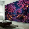 Garden Forest Tapestry Wall Hanging Home Decoration Background Poster Dormitory Bedroom Fabric Mural Bed Sheet Beach Mat