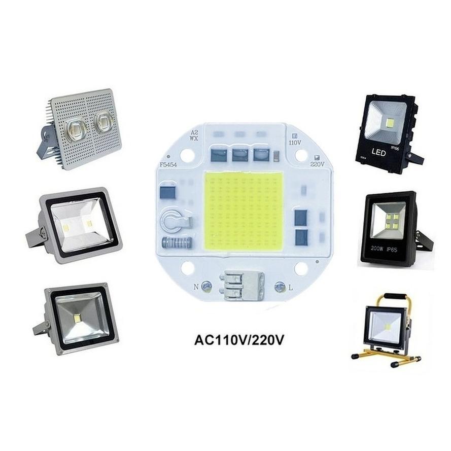 RnnTuu 110V 220V LED Chip 20W 30W 50W COB Chip Kein Treiber erforderlich LED Lampenperlen für Flutlicht Scheinwerfer Lampada DIY Beleuchtung