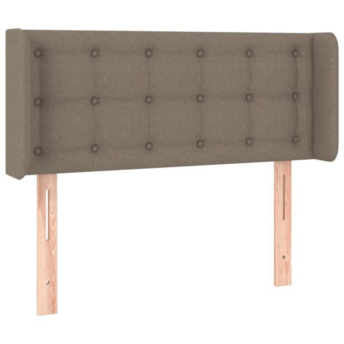 VidaXL LED Headboard Bedroom Furniture Single Bed Accessory Headboard Interior Taupe 3123656