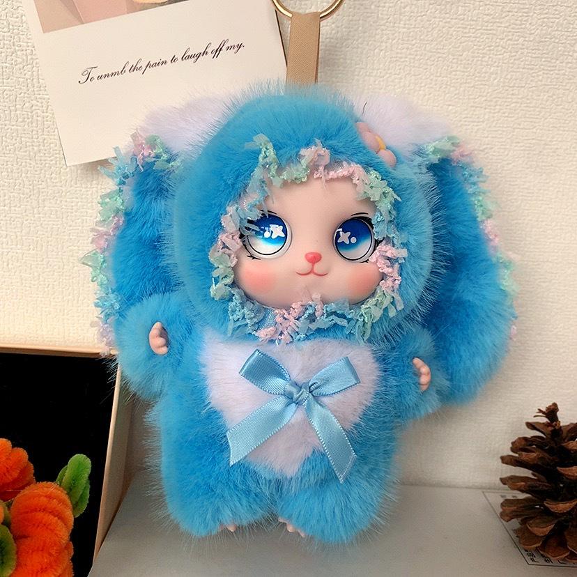 Plush Lolita Rabbit Pendant with Lace Ears