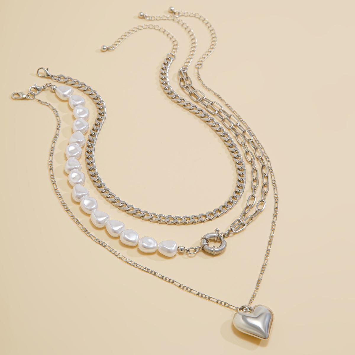 

ins ветер сладкий крутой асимметричный кулон-подвеска с любовью, многослойная цепочка-крестик, ювелирные украшения для женщин