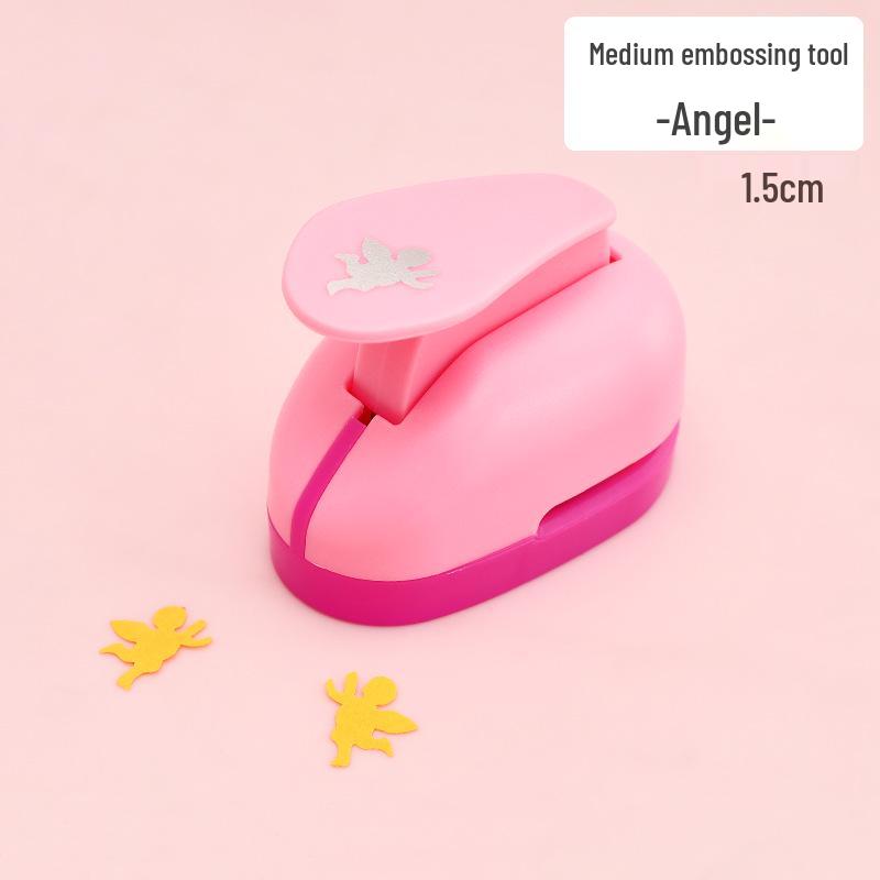 Children's DIY Paper Craft Embossing Machine - Easy Flower Punch for Kindergarten Educational Activities