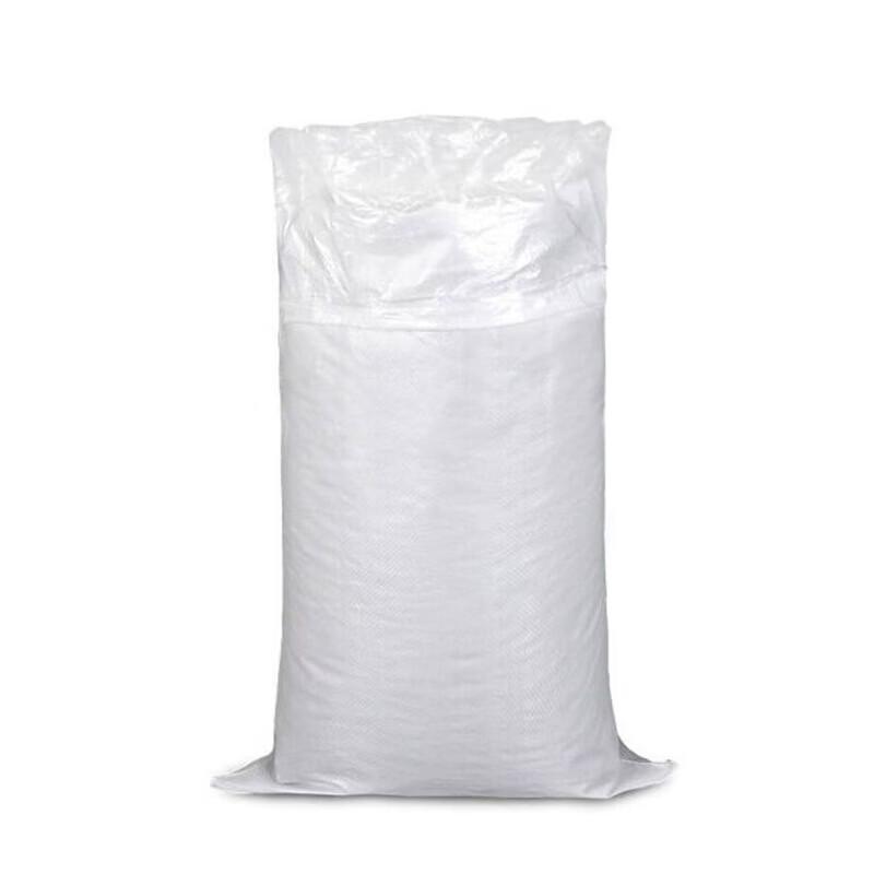 Fenglei White Waterproof Laminated PP Woven Bags, 100-Pack 50x80cm