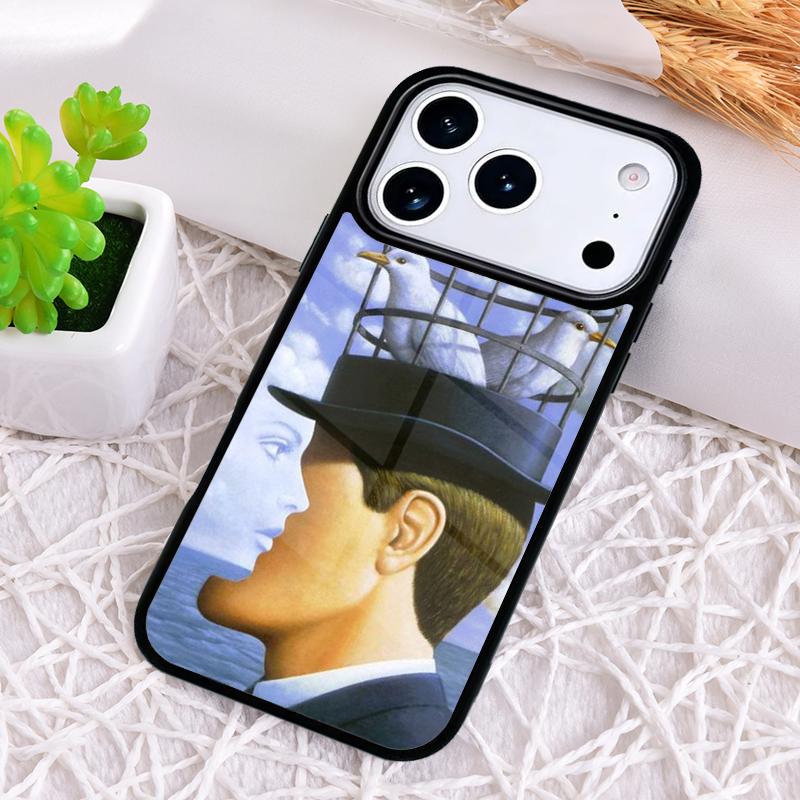 Rene Magritte Shockproof Phone Case for iPhone 17 Air 16e 15 11 12 14 13 Pro Max Cover Coque