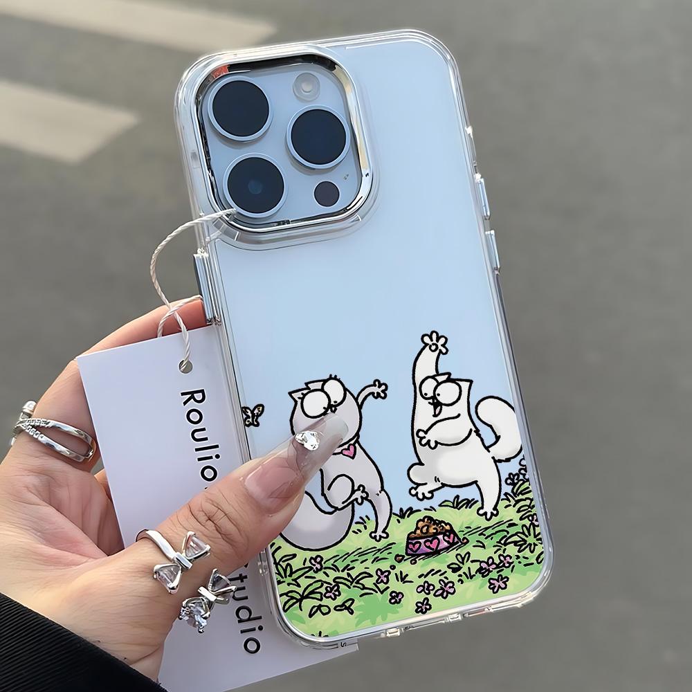 Cute S-Simons-Cat New Phone Case For Xiaomi Redmi Note 15 14 13 14c 13c 12 11 12s 12c 10c 10 9 Pro Plus 4G 5G Transparent Cover