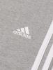 adidas Essentials Single Jersey Medium Gray 3-Stripes High-Waisted Leggings, ENL02, Women's, Heather/White (IC7152)