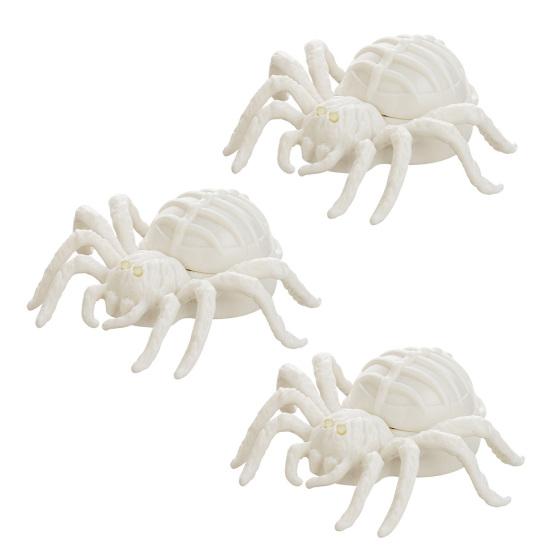 2/3/5Pcs Halloween Glowing Light Two-Color LED Design Spider Shape Night Light Portable Lightweight Halloween Decoration