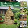 Gute Hummingbird Houses for Outside Hanging,Hand Woven Bird Nest, Large Wren Finch Bird House for Garden Window Outdoor Home Decoration