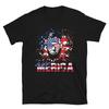 Lincoln MERICA July 4th of July USA US Flag T-Shirt