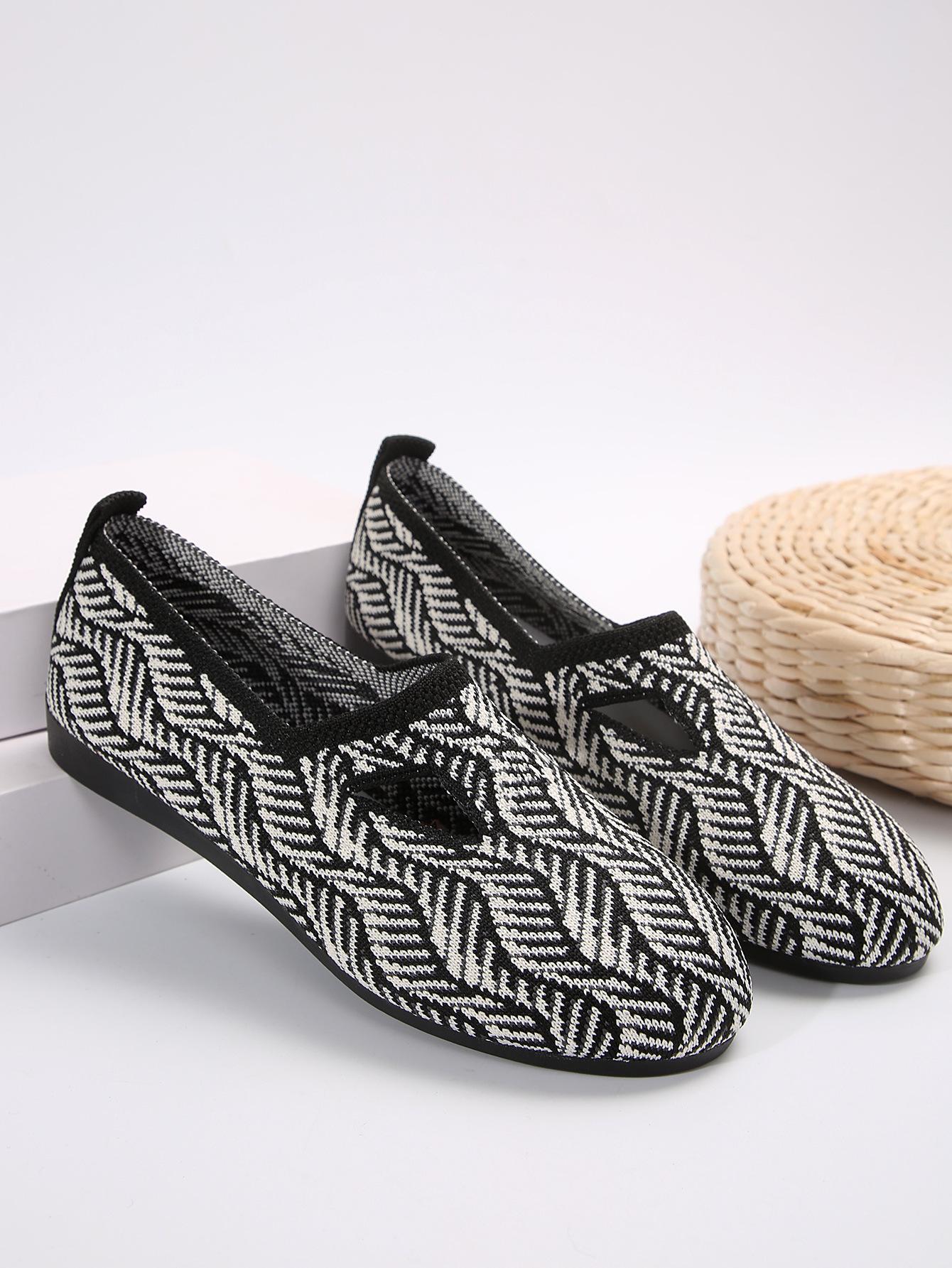 

Трикотажные балетки в стиле ретро, женские мокасины с острым носком, сетчатые мокасины, женские мокасины большого размера с леопардовым принтом, мягкие туфли для вождения, Zapatillas Mujer 43 чёрный