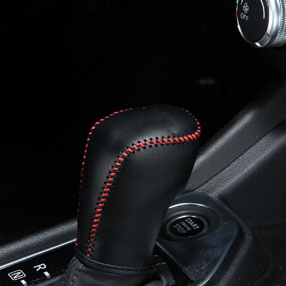 Car Shift Knob Cover for Nissan Kicks 2017-2025 Verse 2019-2025 Sunny Juke Sylphy 2020 2025 AT Gear Collars Leather Accessories