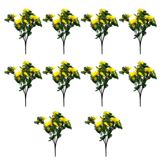 

Yousheng 10 шт. искусственные цветы подвесная корзина гирлянда для двери не увядает не требует обслуживания цветочная гирлянда для внутреннего и наружного декора жёлтый