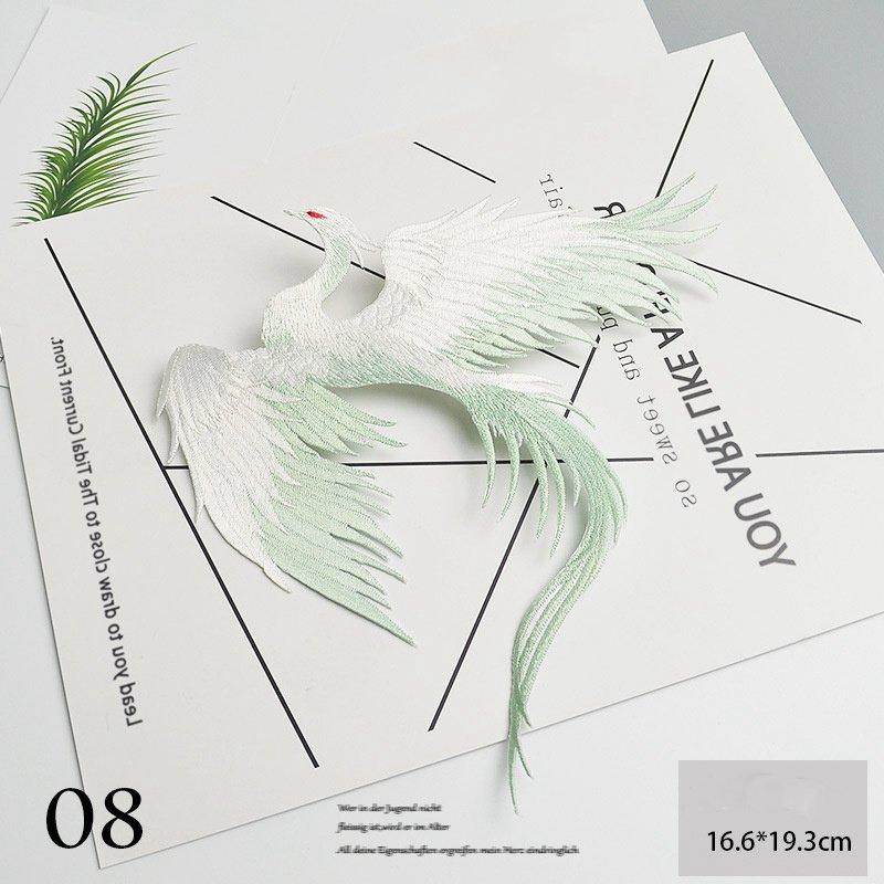 

Шиття Весільна аплікація DIY Ремесло Ручний костюм Нашивка Національна прикраса Сукня Тканина Наклейки Пари Фенікс