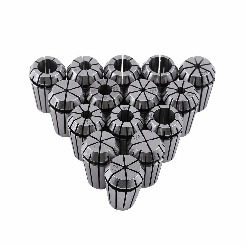 15Pcs ER20 Spring Collet Set for CNC Engraving Machine and Milling Lathe Tool 1‑13mm