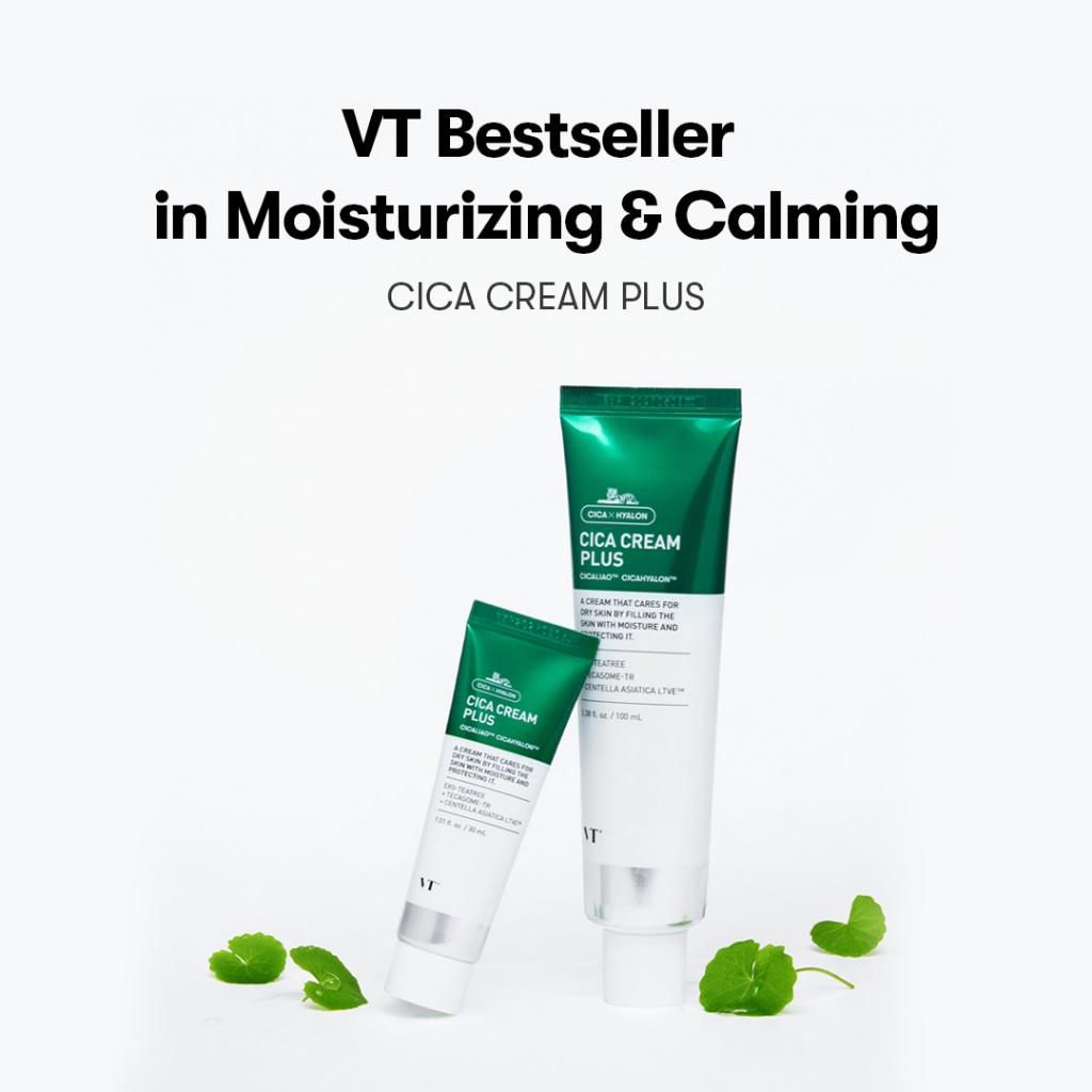 VT CICA Cream Plus 100ml Moisturizing & Calming, Panthenol Cream
