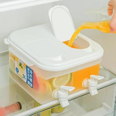5L Filtering Faucet Water Kettle Plastic High-capacity Fruit Tea Preservation Kettle Home High Temperature Resistant WaterKettle