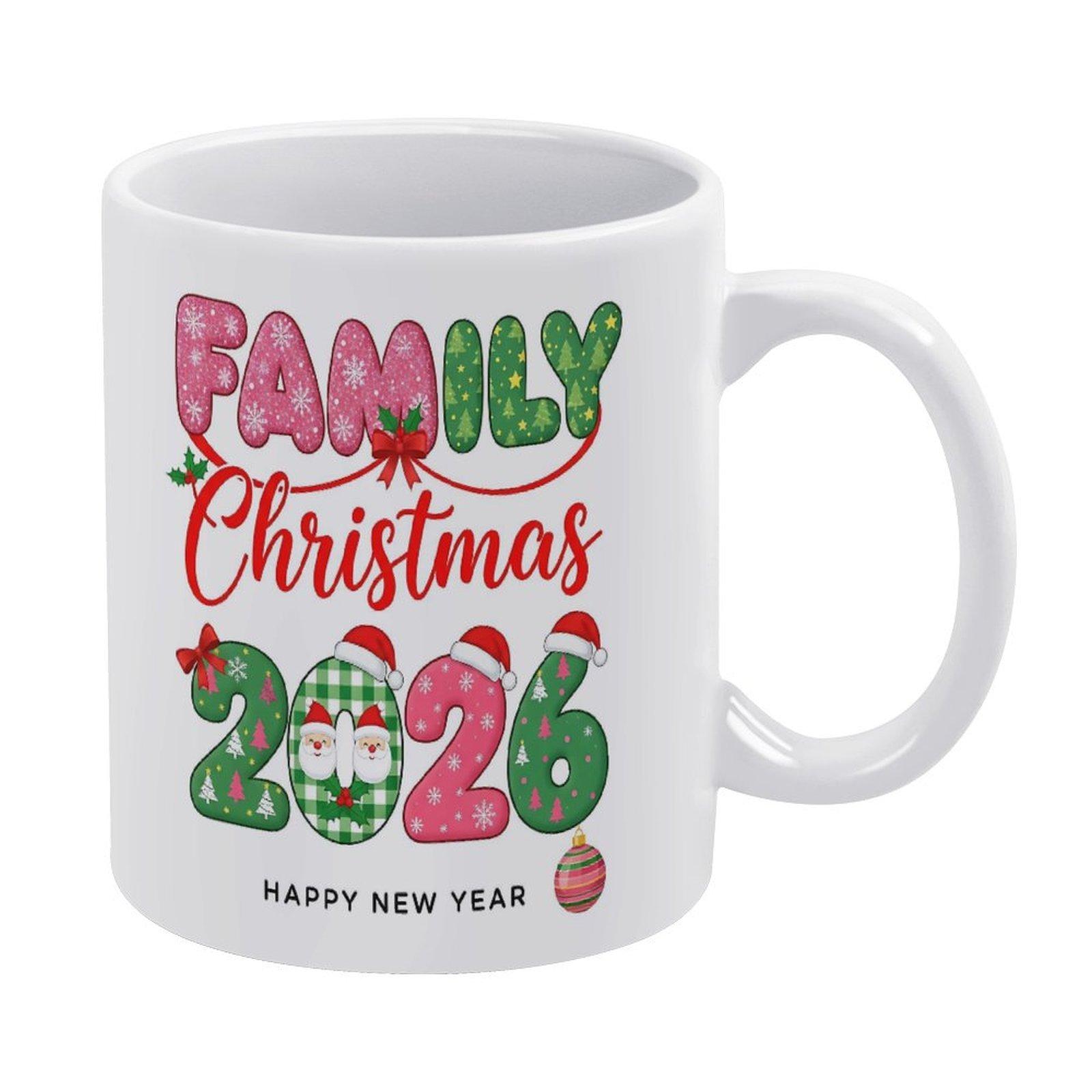 

1 Pack 11oz Durable White Mug With Double-Sided Print Ideal For Home Office Beverage Use And A Meaningful Gift For Loved Ones During Special белый