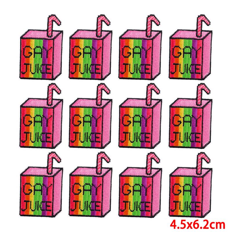 10 unids/lote, venta al por mayor, parche bordado, parches para planchar para ropa, parches para ropa, chaquetas, apliques de decoración, suministros para coser