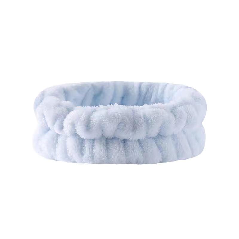 Plush Flannel Absorbent Wristbands & Splash-Proof Headband Set