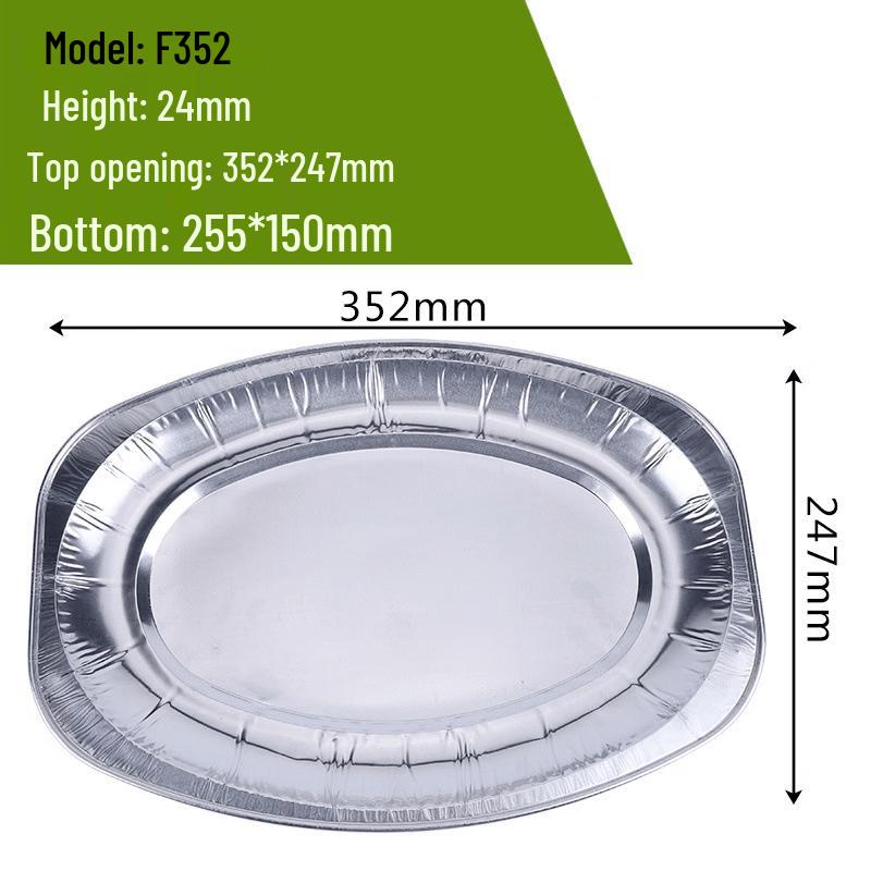 oeny Disposable BBQ Foil Fish Plate