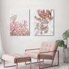 Pink Flower Petals Romantic Wall Decoration Painting Sea Beach Poster and Prints  Wall Art Canvas Living Room Frameless